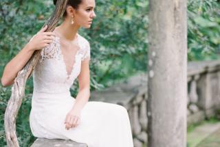 Bride in the Italian Garden