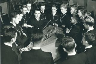 Cadets working at Royal Roads
