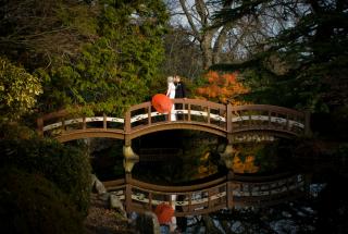 Bride & Groom in the Japanese Garden