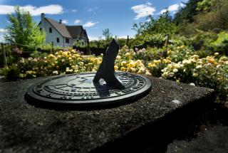 Sun dial in the Rose Garden