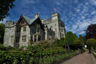 View of Hatley Castle from the Italian Gardens