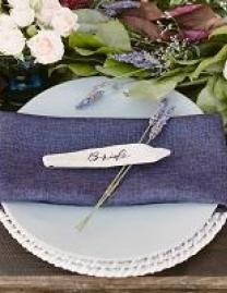 Place setting with flowers around it